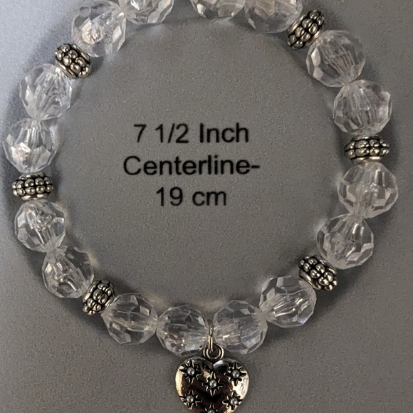 Heart Charmed stretch bracelet - Picture 3 of 5